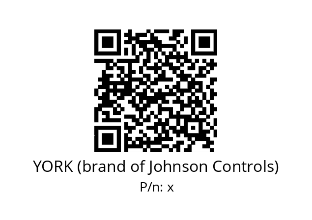   YORK (brand of Johnson Controls) х