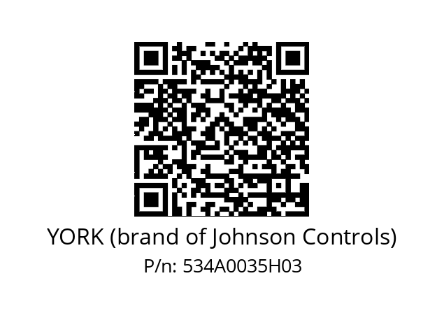   YORK (brand of Johnson Controls) 534A0035H03