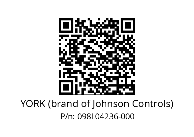   YORK (brand of Johnson Controls) 098L04236-000