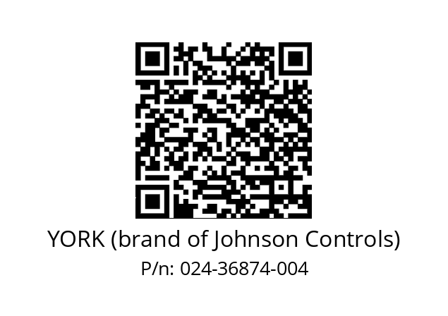   YORK (brand of Johnson Controls) 024-36874-004