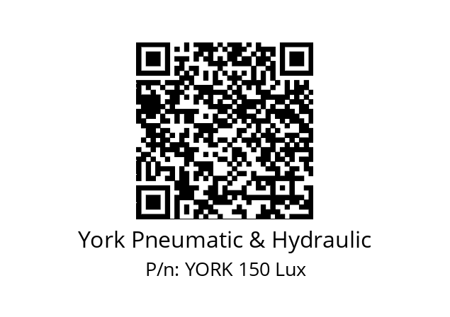   York Pneumatic & Hydraulic YORK 150 Lux