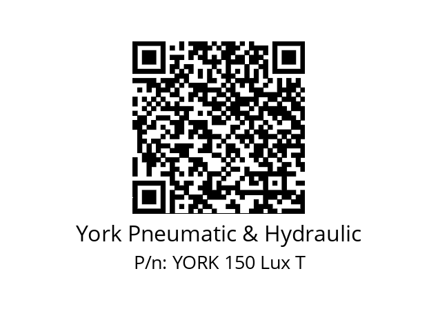   York Pneumatic & Hydraulic YORK 150 Lux T