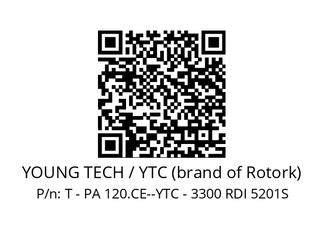   YOUNG TECH / YTC (brand of Rotork) T - PA 120.CE--YTC - 3300 RDI 5201S