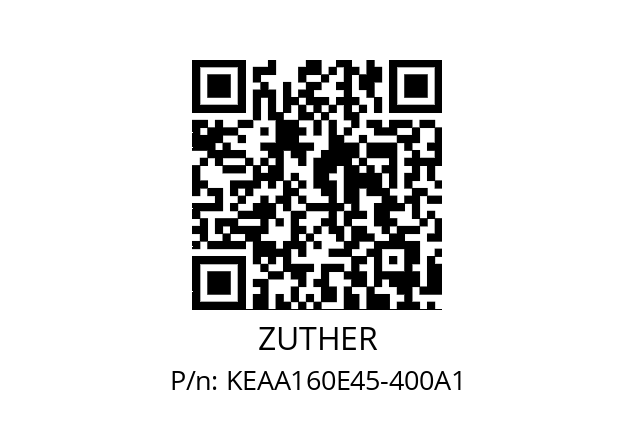   ZUTHER KEAA160E45-400A1