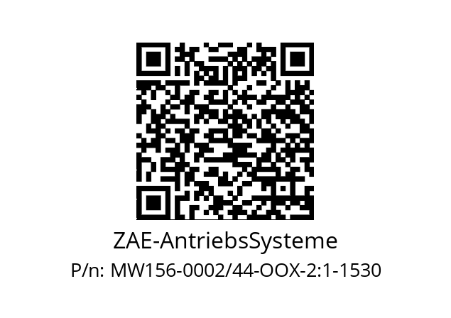   ZAE-AntriebsSysteme MW156-0002/44-OOX-2:1-1530