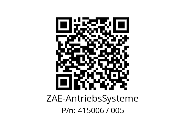   ZAE-AntriebsSysteme 415006 / 005