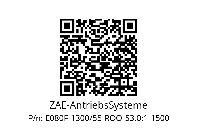   ZAE-AntriebsSysteme E080F-1300/55-ROO-53.0:1-1500