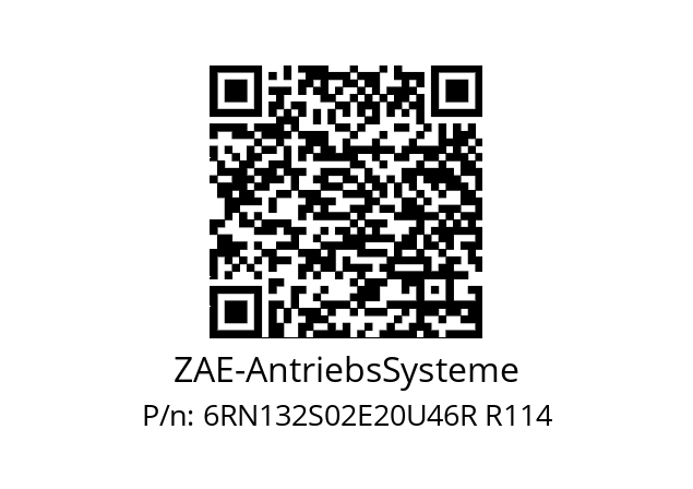   ZAE-AntriebsSysteme 6RN132S02E20U46R R114