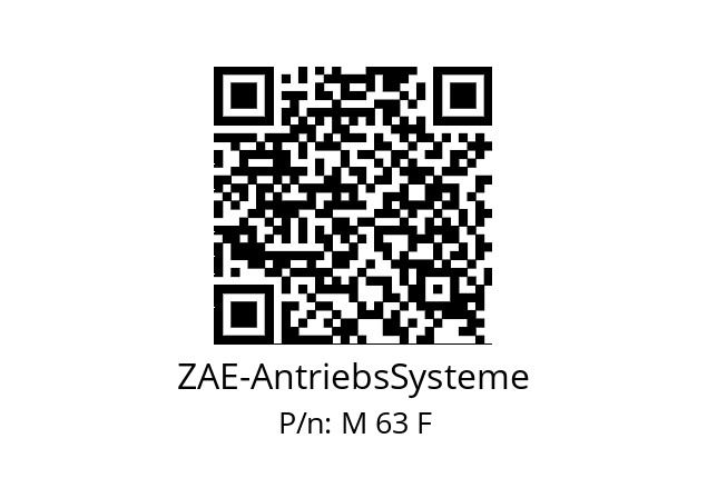   ZAE-AntriebsSysteme M 63 F