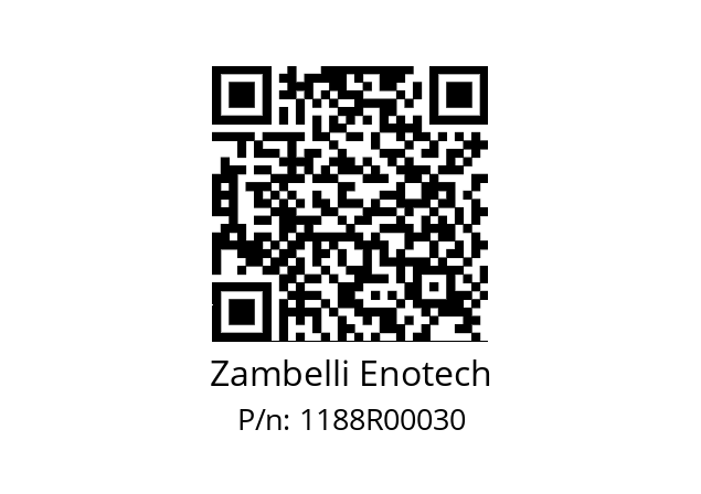   Zambelli Enotech 1188R00030