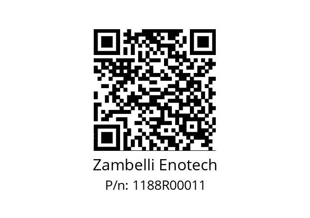   Zambelli Enotech 1188R00011