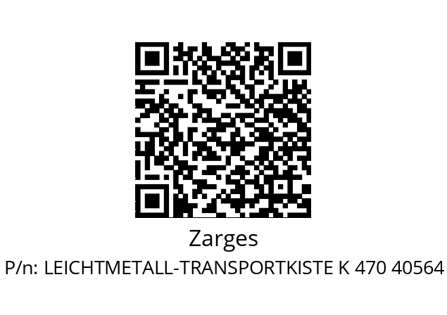   Zarges LEICHTMETALL-TRANSPORTKISTE K 470 40564