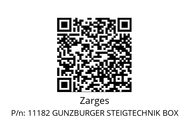   Zarges 11182 GUNZBURGER STEIGTECHNIK BOX