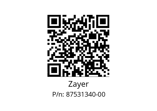   Zayer 87531340-00