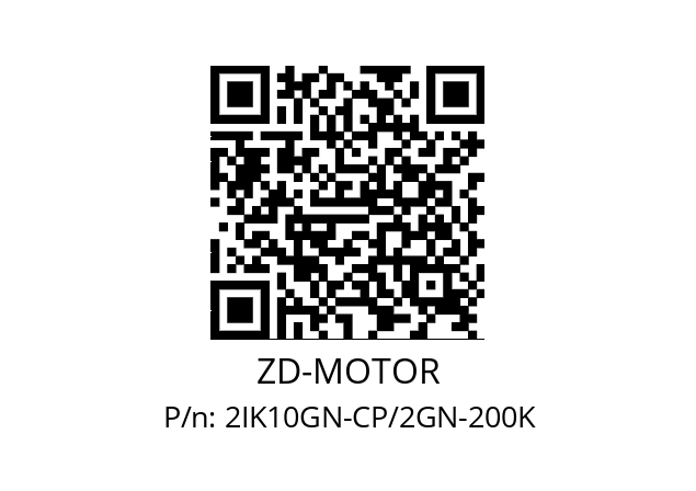   ZD-MOTOR 2IK10GN-CP/2GN-200K