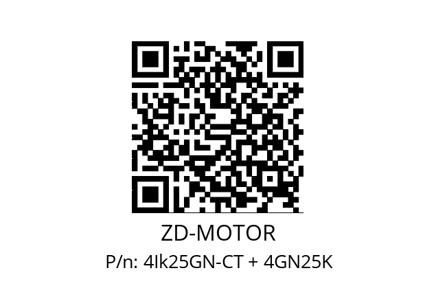   ZD-MOTOR 4Ik25GN-CT + 4GN25K