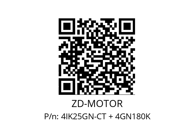   ZD-MOTOR 4IK25GN-CT + 4GN180K