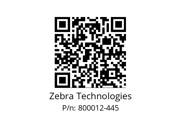   Zebra Technologies 800012-445