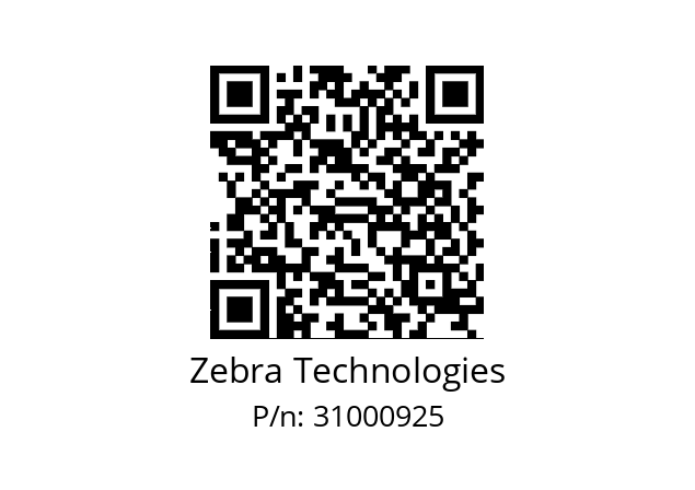   Zebra Technologies 31000925