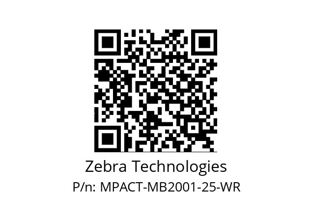   Zebra Technologies MPACT-MB2001-25-WR