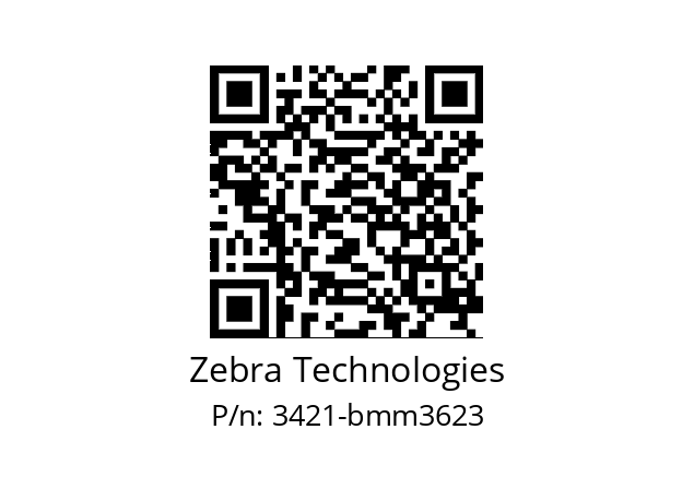   Zebra Technologies 3421-bmm3623