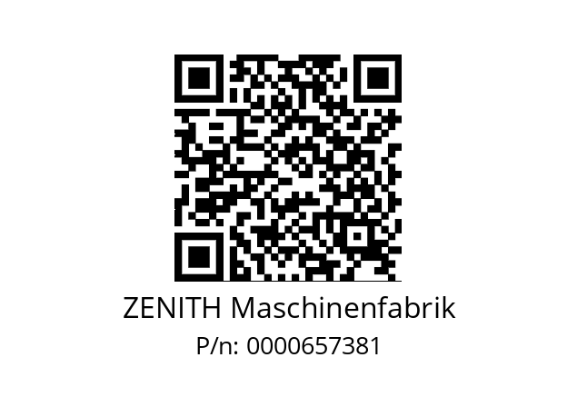   ZENITH Maschinenfabrik 0000657381