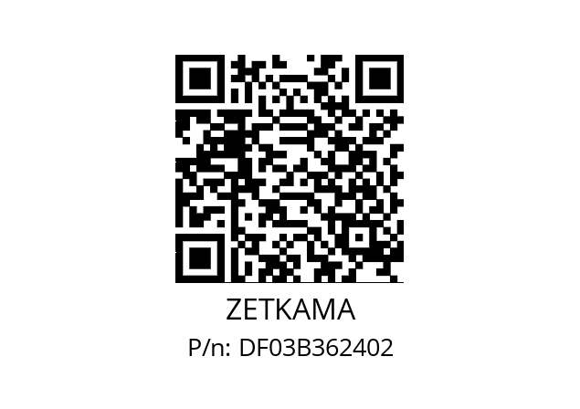   ZETKAMA DF03B362402