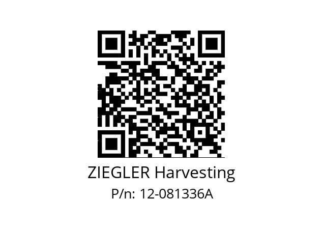   ZIEGLER Harvesting 12-081336A