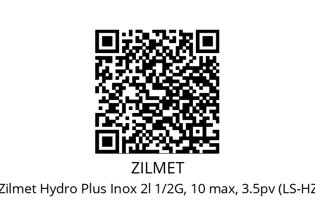   ZILMET Zilmet Hydro Plus Inox 2l 1/2G, 10 max, 3.5pv (LS-HZG01)