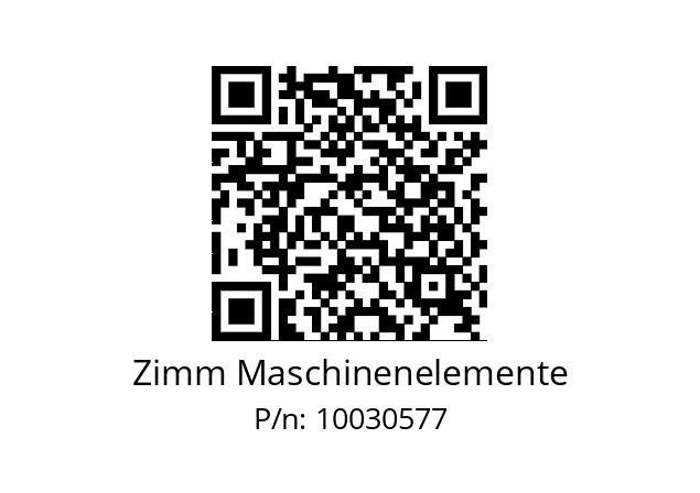   Zimm Maschinenelemente 10030577