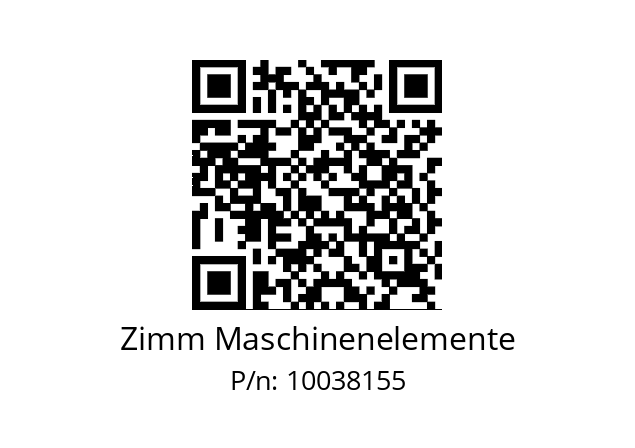   Zimm Maschinenelemente 10038155