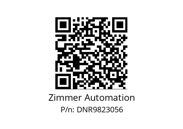   Zimmer Automation DNR9823056