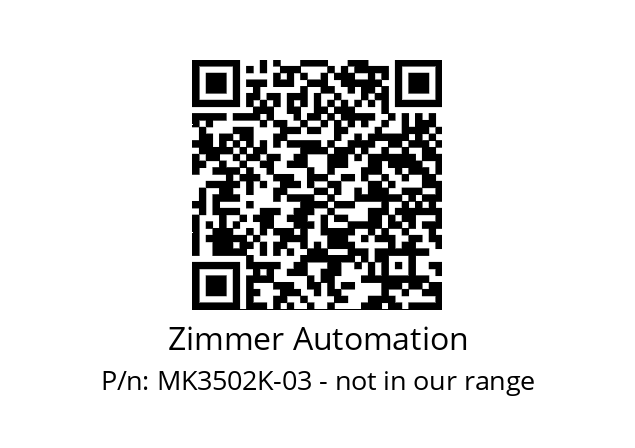   Zimmer Automation MK3502K-03 - not in our range