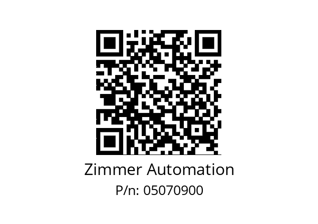   Zimmer Automation 05070900