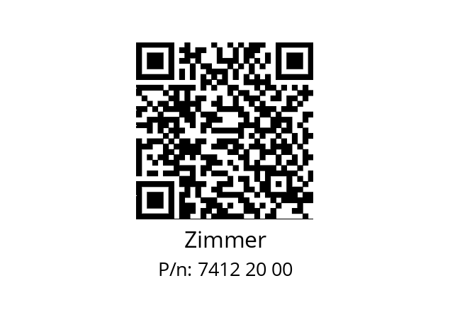   Zimmer 7412 20 00