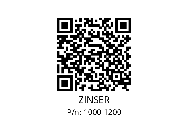   ZINSER 1000-1200