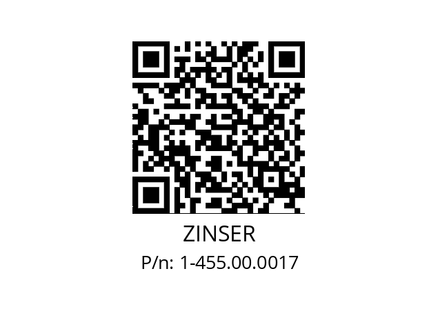   ZINSER 1-455.00.0017