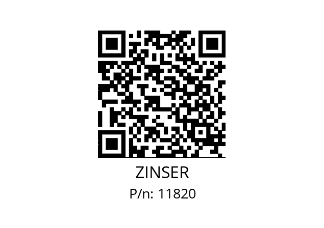   ZINSER 11820