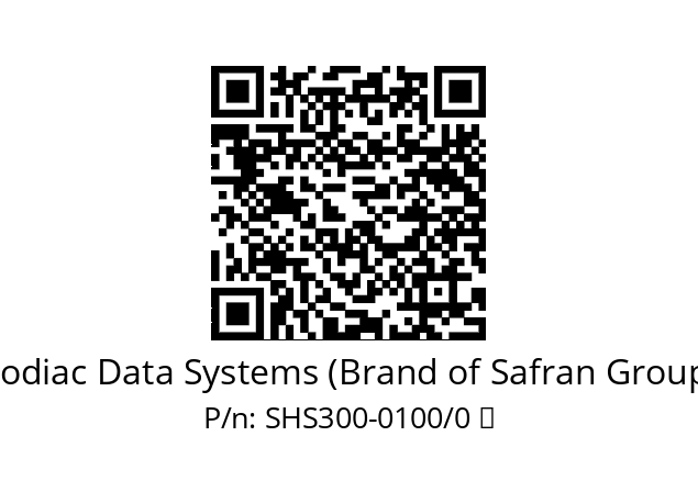   Zodiac Data Systems (Brand of Safran Group) SHS300-0100/0 	