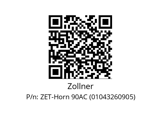   Zollner ZET-Horn 90AC (01043260905)