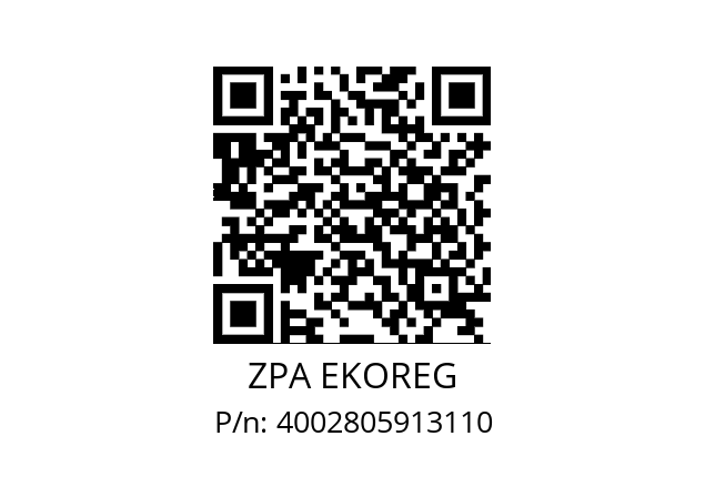   ZPA EKOREG 4002805913110