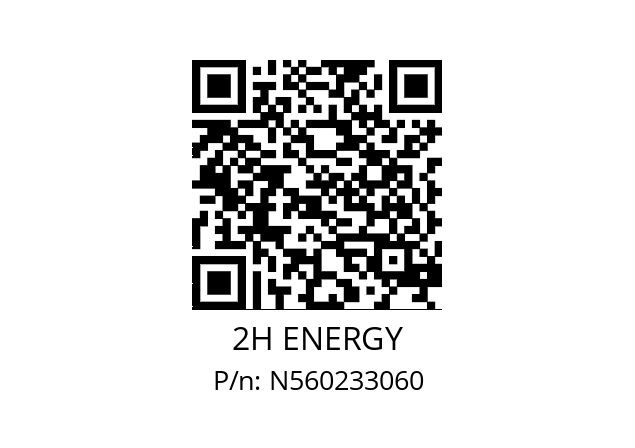   2H ENERGY N560233060