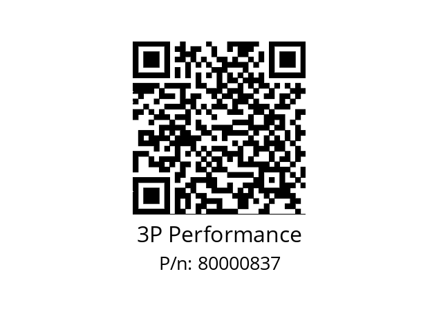   3P Performance 80000837