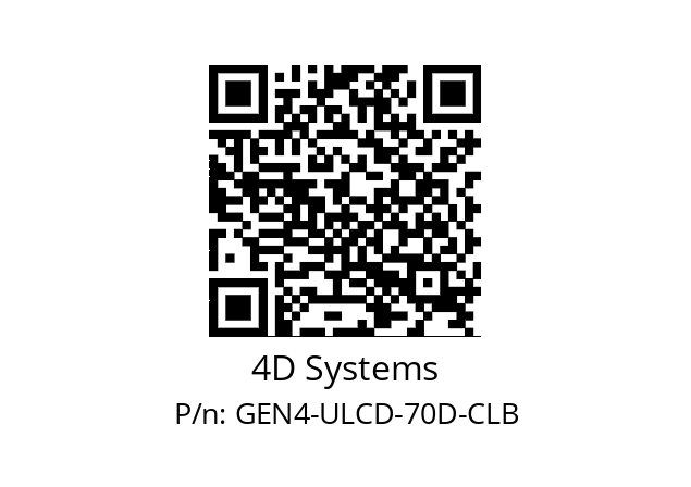   4D Systems GEN4-ULCD-70D-CLB