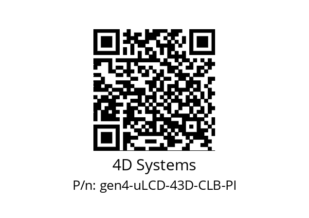   4D Systems gen4-uLCD-43D-CLB-PI