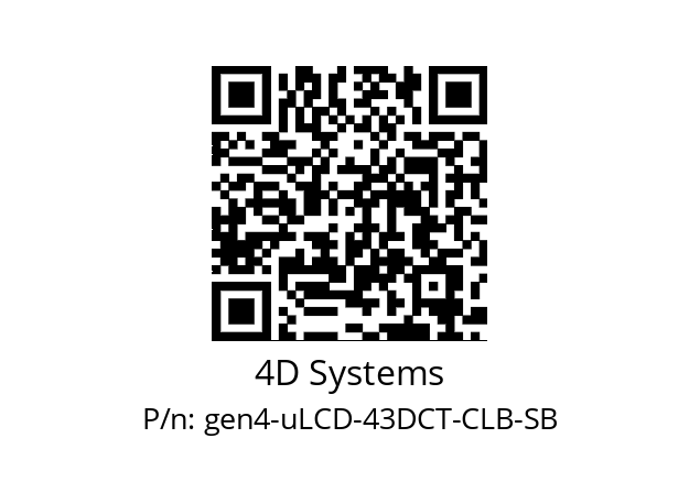   4D Systems gen4-uLCD-43DCT-CLB-SB