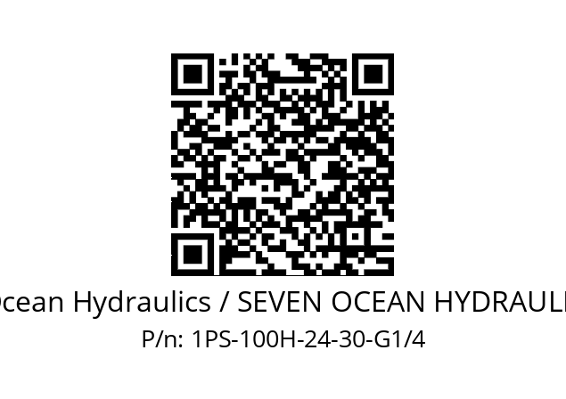   7Ocean Hydraulics / SEVEN OCEAN HYDRAULICS 1PS-100H-24-30-G1/4