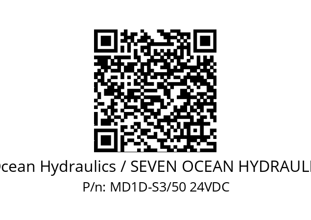   7Ocean Hydraulics / SEVEN OCEAN HYDRAULICS MD1D-S3/50 24VDC