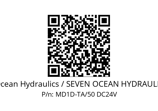   7Ocean Hydraulics / SEVEN OCEAN HYDRAULICS MD1D-TA/50 DC24V